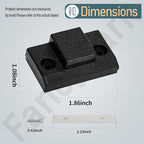 2 Pack Dust Cover Hinge Set Replacement Part - Image 2