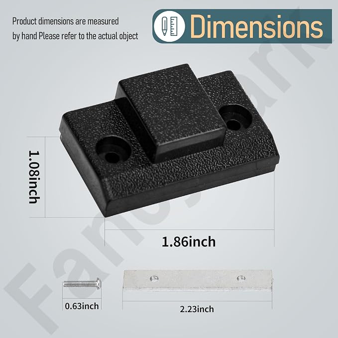 2 Pack Dust Cover Hinge Set Replacement Part - Image 2