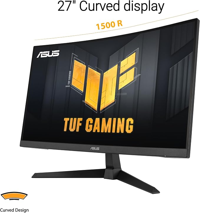 ASUS TUF Gaming 27” 1080P Curved Monitor – Full HD, Extreme Low Motion Blur Sync - Image 2
