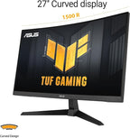 ASUS TUF Gaming 27” 1080P Curved Monitor – Full HD, Extreme Low Motion Blur Sync - Image 2