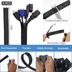 ELII 328Pcs Cable Management Kit, 8 Magnetic Cable Holder, 69Adhesive Cable - Image 3
