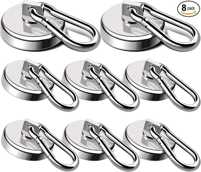 LOVIMAG Magnetic Hooks Heavy Duty, 110LBS Strong Magnetic Hooks Neodymium by LOVIMAG