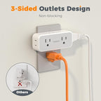 20W PD Surge Protector Outlet Extender, TESSAN Multi Plug Splitter - Image 5