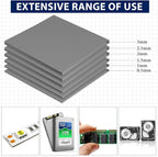Frienda 6 Pcs Thermal Pad 100 x 100 mm, 0.5 mm, 1 mm, 1.5 mm, 2 mm, 2.5 mm - Image 5
