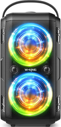 W-KING Party Loudest Portable Bluetooth Speaker Wireless Boom Box, 180W Max Big by W-KING