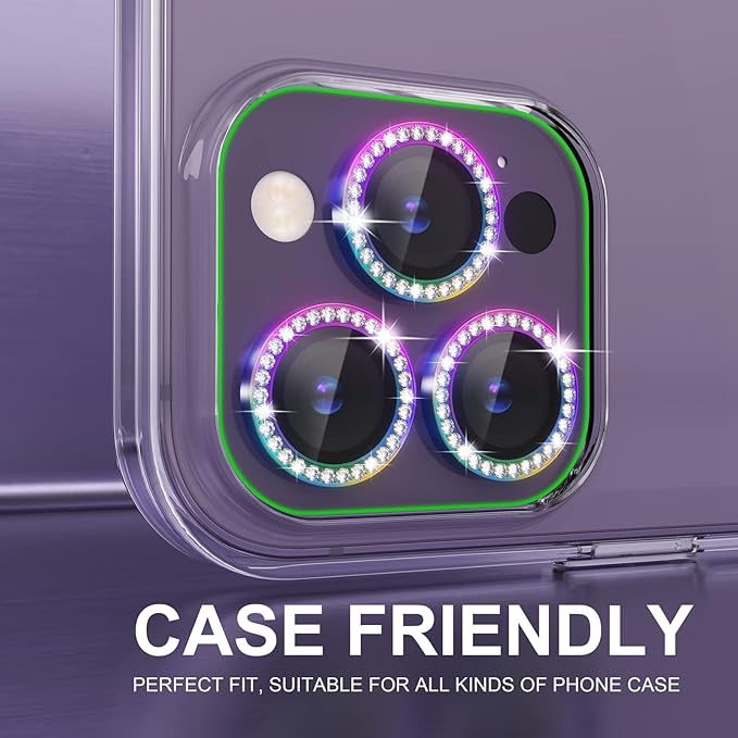 Choiche [3+1 for iPhone 14 Pro/iPhone 14 Pro Max Camera Lens Protector Bling - Image 4