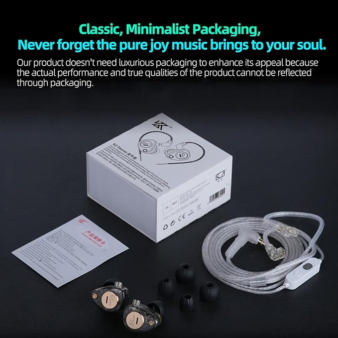 KZ Taurus in Ear Monitor Headphones, Horizontal 2DD Gaming IEM Earbuds Wired in - Image 8