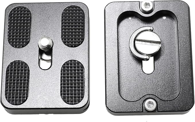 Maxmoral 2PCS 38x50mm Black Universal Metal Quick Release Plate - Image 2