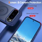 Magnetic for Google Pixel 9/Pixel 9 Pro Case, Shockproof Slim Translucent Matte - Image 3