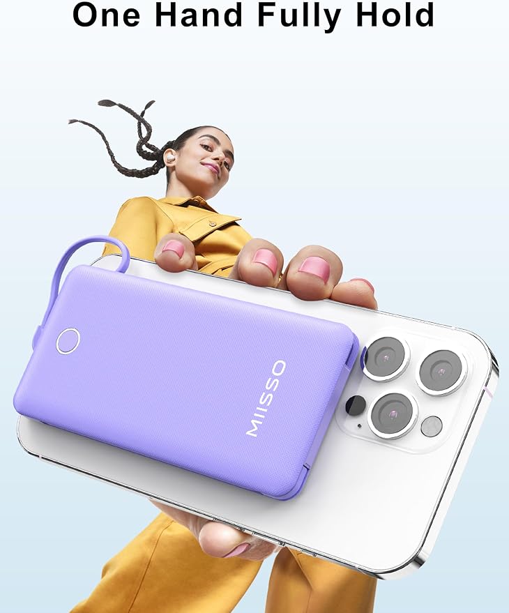 miisso 10000mAh Slim Portable Charger - Image 3