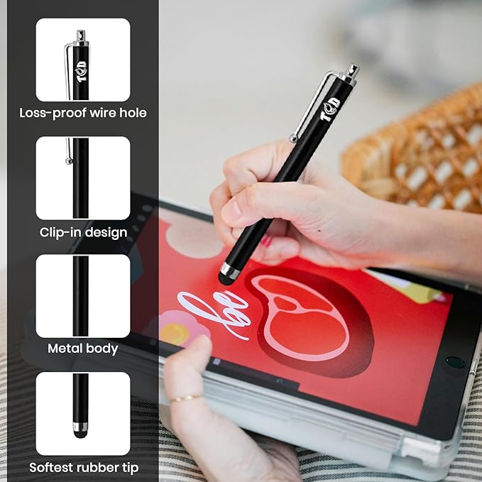 TCD 10-Pack Stylus Pen Set – Universal Capacitive Pen - Image 4