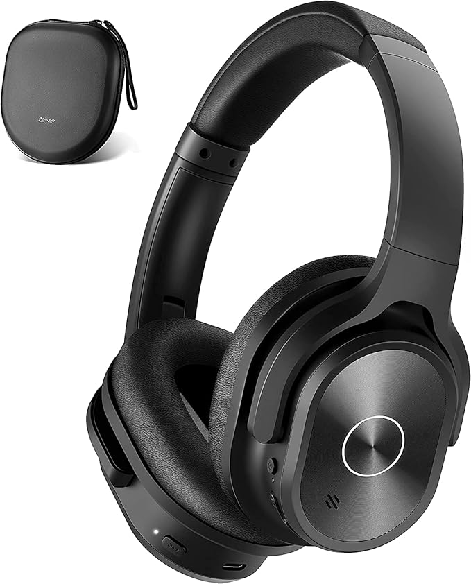 ZIHNIC Active Noise Cancelling Headphones, 40H Playtime Wireless Bluetooth by ENJOYMUSICLIFEWITHZIHNICHEADPHONES