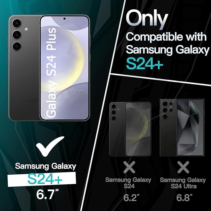 Battery Case for Galaxy S24 Plus, Slim Portable Protective Fast Charging Case - Image 3