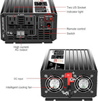 Xijia 1500W Pure Sine Wave LCD-Display Solar Power DC 12V Inverter AC 120V 60HZ - Image 5