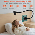 Gooseneck Kindle Holder for Reading in Bed, 360° Adjustable Cell Phone Stand - Image 2