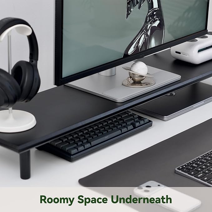 Bamboo Dual Monitor Stand Riser - Image 5