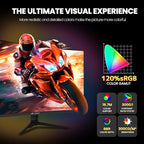 CRUA 27" Curved Gaming Monitor, 2k QHD VA Screen, 165Hz/180Hz Computer Moniter - Image 5