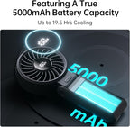 JISULIFE Handheld Fan Life7 – Ultimate Flexibility: High-Power Motor, LED - Image 4