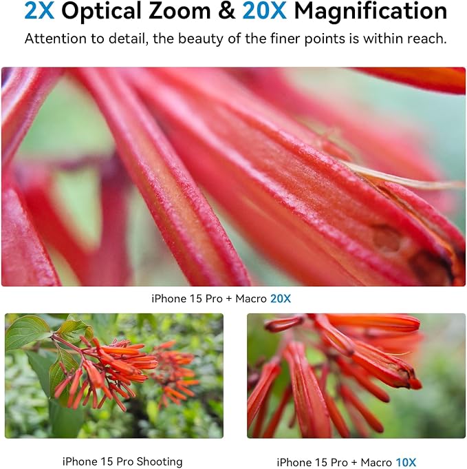 Macro Lens Kit for Smartphone, 10-20X Micro Phone Lens - Image 4
