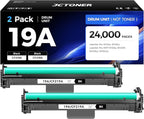 19A CF219A Drum Unit 2-Pack Black High Yield Replacement by JCTONER