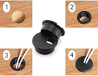 HJ Garden 2pcs 1-1/2 inch Desk Wire Cord Cable Grommets Hole Cover Office PC - Image 4