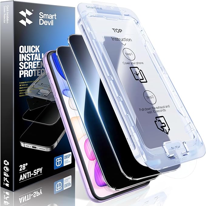 SMARTDEVIL 2PACK Privacy Screen Protector by SmartDevil