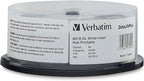 Verbatim BD-R DL 50GB 8X Blu-ray Recordable Media Disc DataLifePlus White by Verbatim