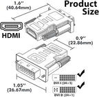 DVI to HDMI Adapter, Laptop – Gold-Plated Connectors - Image 9