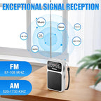 PRUNUS J-555 Pocket Radio AM FM USB-C Charging& Battery Operated, Excellent - Image 5