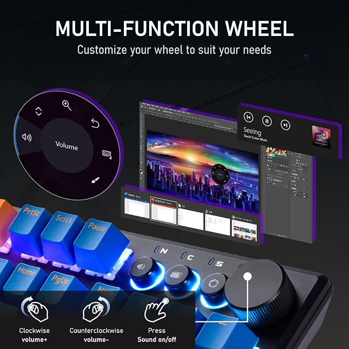iRocks K74R Wireless RGB Illuminated Mechanical Gaming Keyboard, Hot-Swappable - Image 6