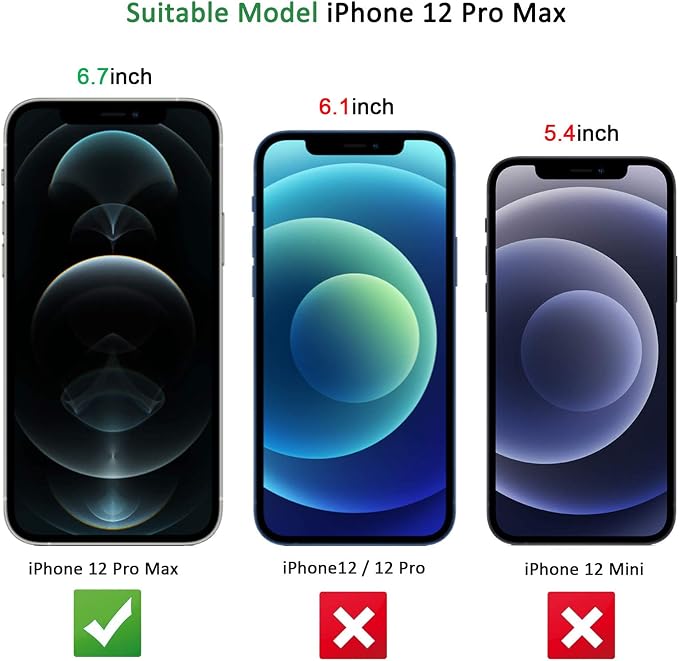 NEW'C 3 Pack Designed for iPhone 12 Pro Max Screen Protector, Enhanced Tempered - Image 4