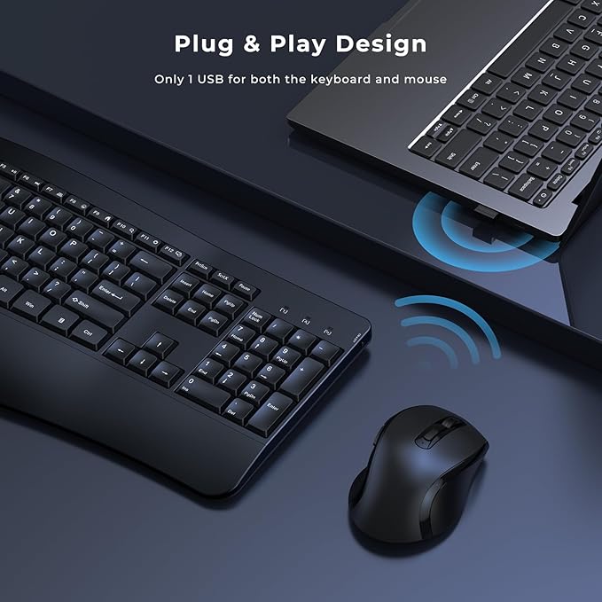 Ergonomic Keyboard and Mouse Combo - Image 5