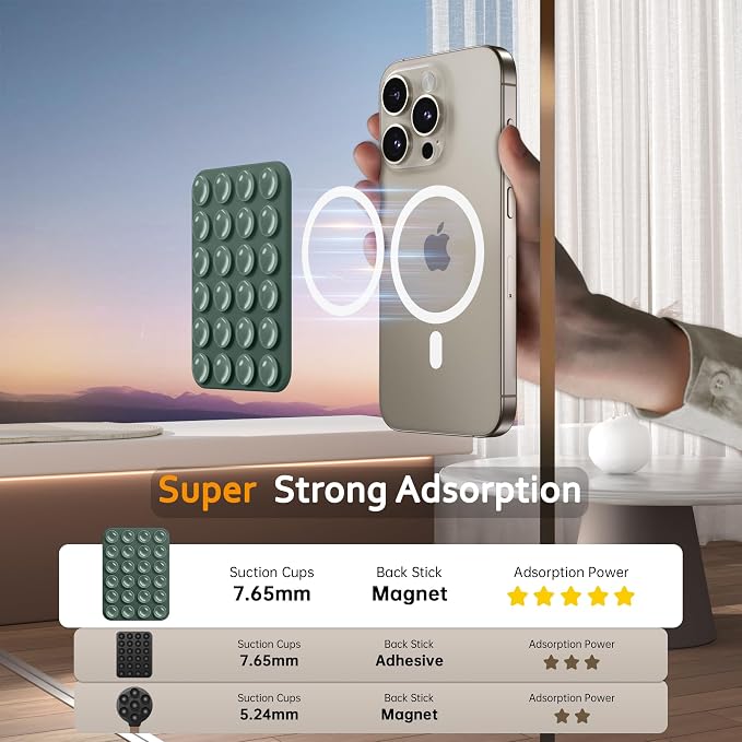GONEZ Magnetic Suction Cup Phone Mount - Image 3