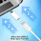 Lightning to USB-C Adapter, Stuffcool 4Pack Lightning Female to Type-C Male - Image 8