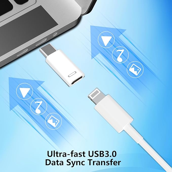 Lightning to USB-C Adapter, Stuffcool 4Pack Lightning Female to Type-C Male - Image 8