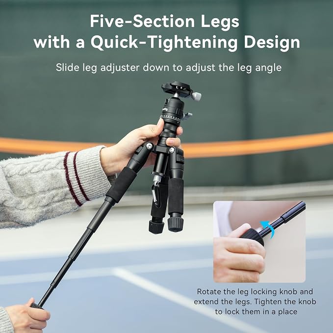 SmallRig VT-20 Aluminum Mini Tripod, Compact Desktop Tripods - Image 6