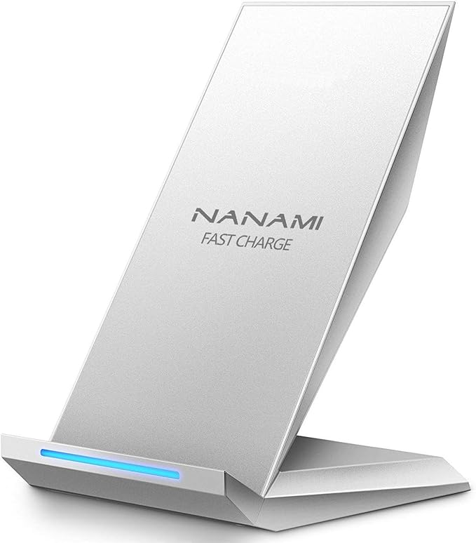 Fast Wireless Charger, NANAMI Qi Certified Wireless Charging Stand Compatible by NANAMI
