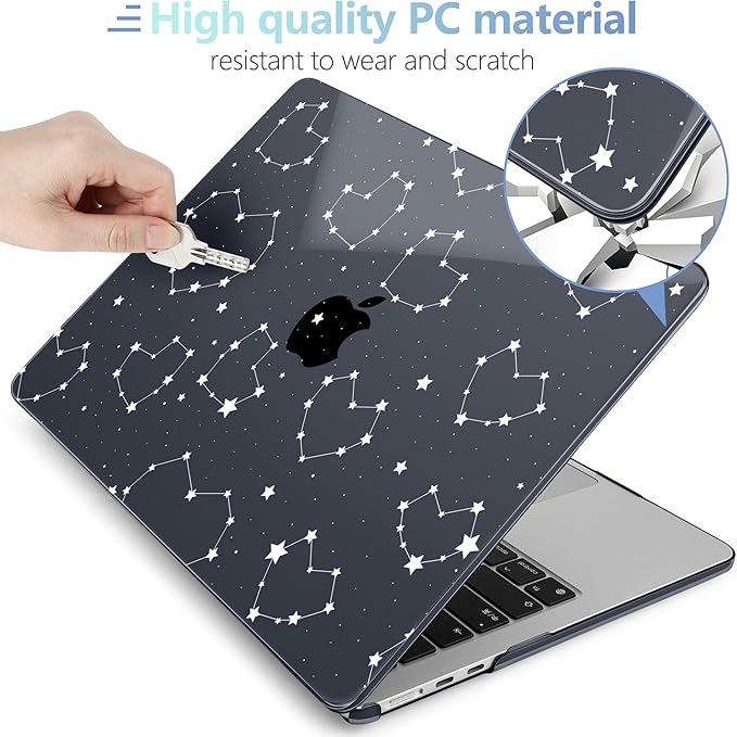 MEEgoodo Case for MacBook Air M4/M3/M2 13.6 inch 2025 2024 2022, Fit Model - Image 4
