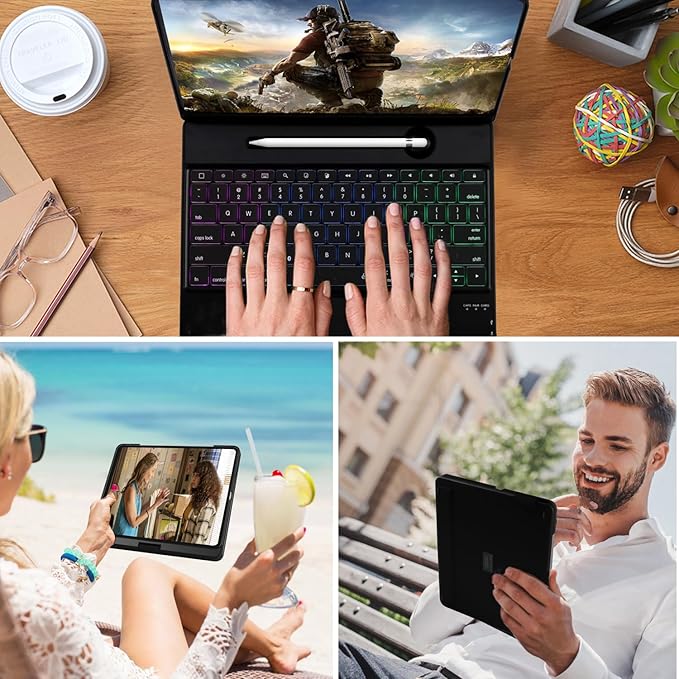 Keyboard Case for iPad Pro 12.9 inch 6th Generation 2022 5th 2021/4th 2020/3rd - Image 3