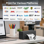 Bluetooth Thermal Shipping Label Printer, Wireless 4x6 Shipping Label Printer - Image 6