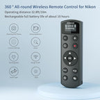 Rechargeable Shutter Release for Nikon AODELAN Wireless Camera Remote Control - Image 2