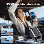 Mini Retractable Car Charger, 87W Car Accessories Adapter - Image 2
