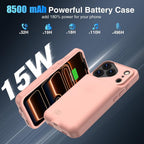GIN FOXI Battery Case for iPhone 17 Pro, Charging Case Charger 8500mAh - Image 3