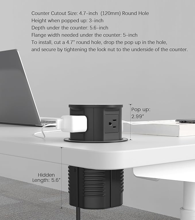 Pop up Outlet for Countertop - Image 7