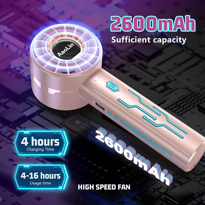 2pcs Portable Handheld Turbo Fan - Image 4