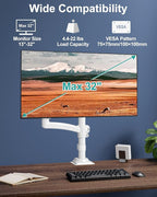 Single Monitor Mount Arm, VESA Desk Mount Stand - Image 2