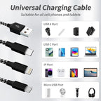 IDISON Multi Charging Cable, 3 in 1 USB Charging Cable - Image 2