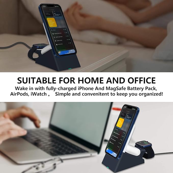 Suitable for iPhone MagSafe Battery Park Wireless Charging Stand, 3in1 Charging - Image 5