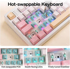EPOMAKER TH108 Full Size Mechanical Keyboard, Wireless Gaming Keyboard - Image 8
