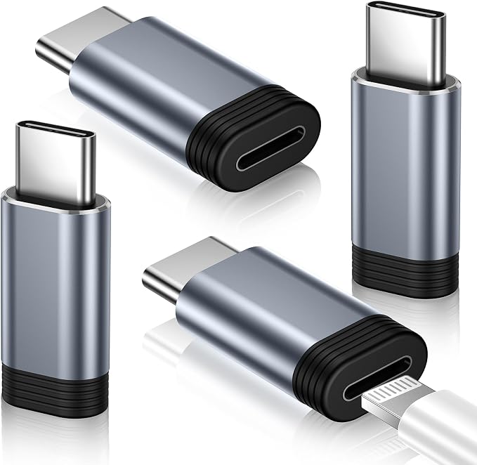 Temdan 4 Pack Lightning to USB C Adapter by Temdan